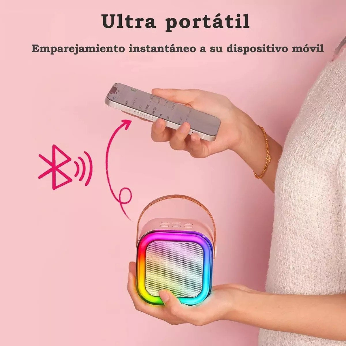 Mini bocina con microfono