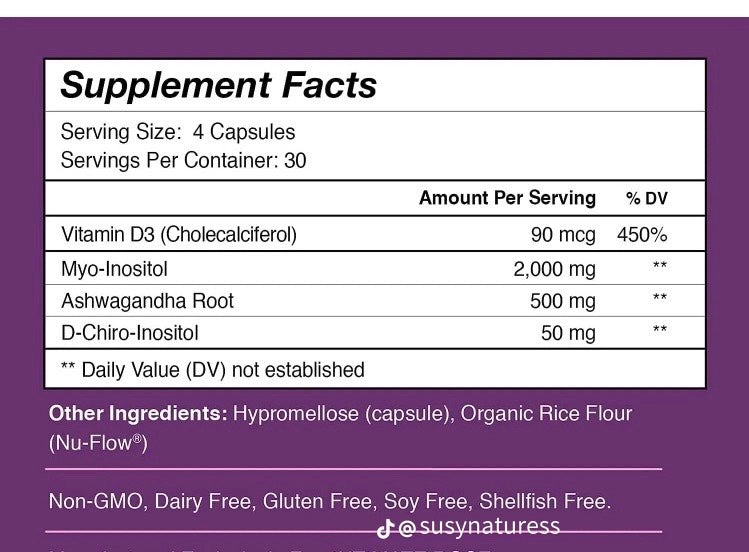 MYO Inositol 60 CAPSULAS